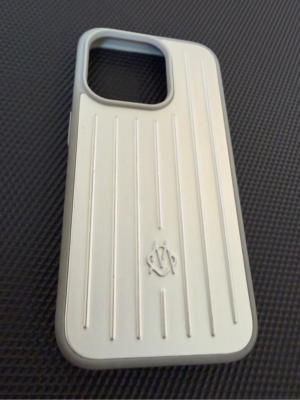 RIMOWA Metallic Silver iPhone 15 Pro Case